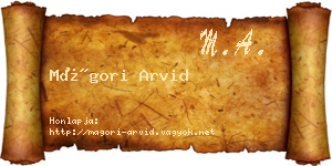 Mágori Arvid névjegykártya